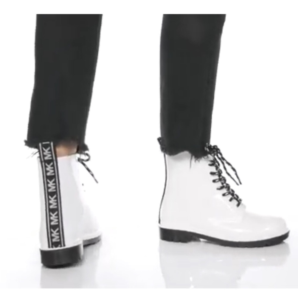 Michael Kors White Rainboots - Picture 11 of 16